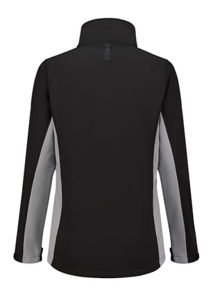 Tricorp softshell bicolor dames zwart grijs  maat XS