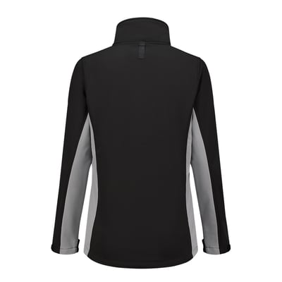 Tricorp Workwear softshell bicolor dames  zwart grijs maat XS