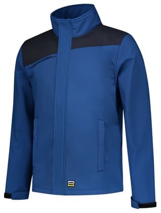 Tricorp softshell jas bicolor naden koren-/donkerblauw maat XS