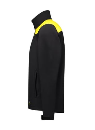 Tricorp softshell jas bicolor naden zwart geel maat XS