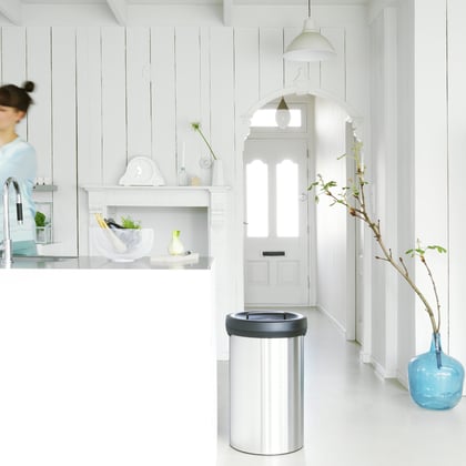 Brabantia afvalemmer Big Bin mat staal 60ltr vingerafdruk bestendig