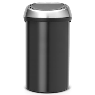 Brabantia Touch Bin 60ltr matt black/ matt steel fingerprint proof