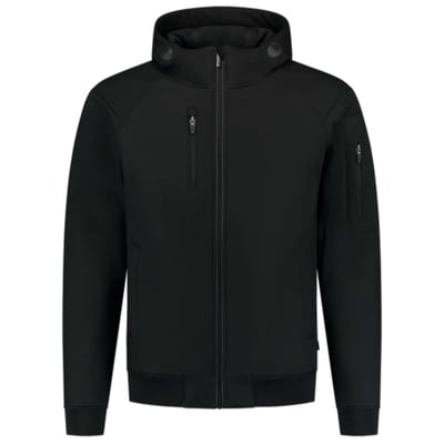 Tricorp Workwear softshell bomber jack  met capuchon RE2050 zwart maat XS