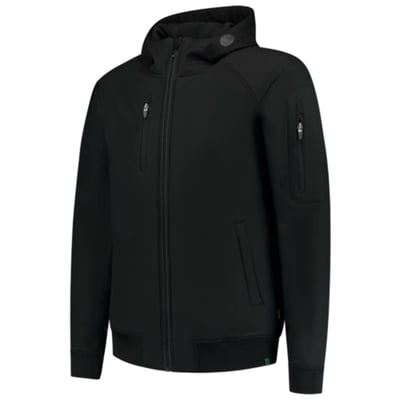 Tricorp Workwear softshell bomber jack  met capuchon RE2050 zwart maat XS 