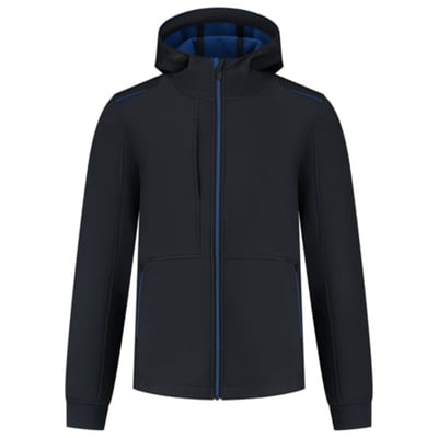 Tricorp Workwear Accent softshell jas met capuchon marine korenblauw maat XS