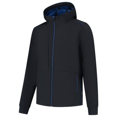 Tricorp Accent softshell jas met capuchon marine korenblauw maat XS