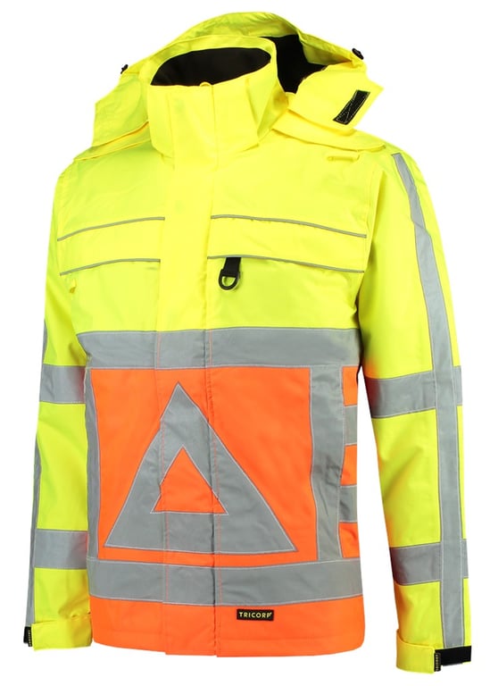 Tricorp Workwear parka verkeersregelaar oranje/geel