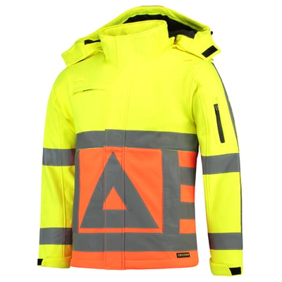 Tricorp softshell verkeersregelaar jas oranje/geel maat XS