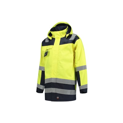 Tricorp Workwear multinorm parka bicolor fluor geel inkblauw maat XS
