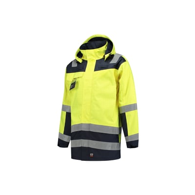 Tricorp multinorm parka bicolor fluor geel inkblauw maat XS