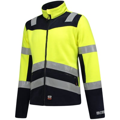 Tricorp Workwear fleecejack multinorm bicolor geel/blauw maat XS