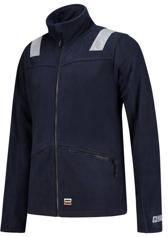 Tricorp fleecejack multinorm blauw