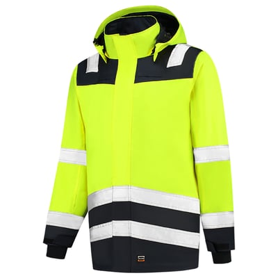 Tricorp Workwear parka high vis bicolor  geel maat XS