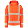 Tricorp Workwear softhell jas RWS revisible fluor  oranje maat XS
