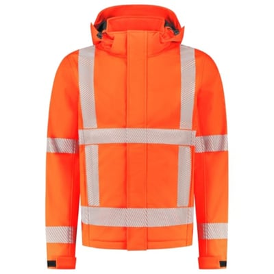 Tricorp Workwear softhell jas RWS revisible fluor  oranje maat XS