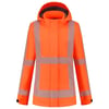Tricorp Workwear dames softshell jas RWS  revisible fluor oranje maat XS
