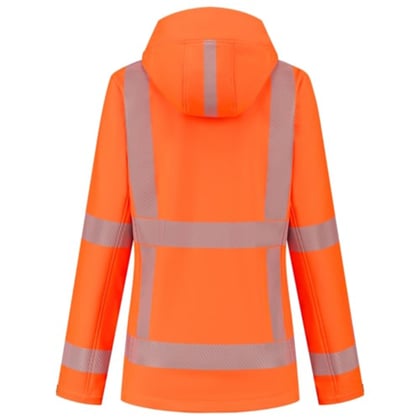 Tricorp dames softshell jas RWS revisible  fluor oranje maat XS