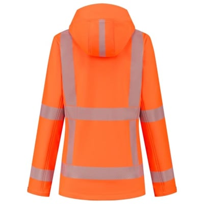 Tricorp Workwear dames softshell jas RWS  revisible fluor oranje maat XS