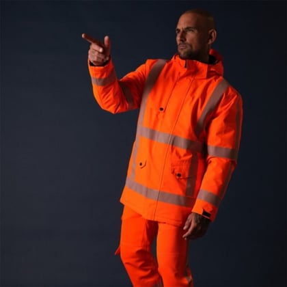 Tricorp Workwear parka RWS revisible fluor oranje maat XS