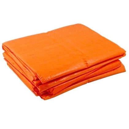 Dekkleed PE 6x10mtr 100grams per m2 oranje 