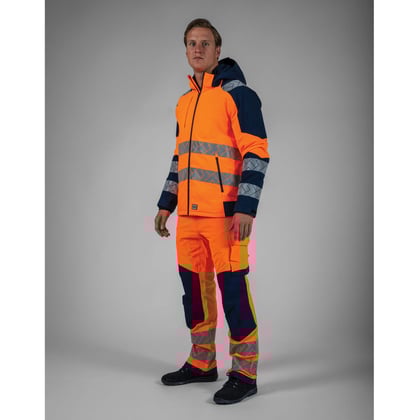 Tricorp Redefined ripstop high vis winterjas oranje blauw maat XS