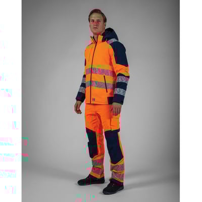 Tricorp Redefined ripstop high vis winterjas oranje blauw maat XS