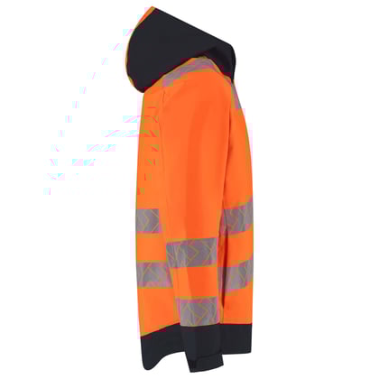 Tricorp Redefined Techshell high vis regenjas oranje blauw maat XS