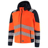 Tricorp Redefined high vis softshell met capuchon oranje blauw maat XS