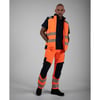 Tricorp Redefined high vis bodywarmer oranje blauw maat XS