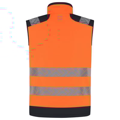 Tricorp Redefined high vis bodywarmer oranje blauw maat XS