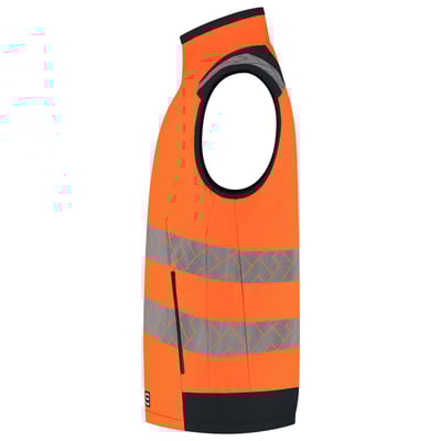 Tricorp Redefined high vis bodywarmer oranje blauw maat XS