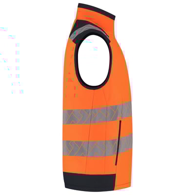 Tricorp Redefined high vis bodywarmer oranje blauw maat XS
