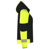 Tricorp Redefined reflective dames softshell met capuchon zwart geel maat XS