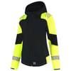 Tricorp Redefined reflective dames softshell met capuchon zwart geel maat XS
