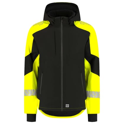 Tricorp Redefined reflective ripstop winterjas zwart geel maat XS