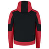 Tricorp Redefined bicolor softhell jas met capuchon zwart rood maat XS