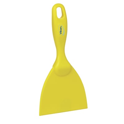 Vikan rechte handschraper 4" geel 100x210mm