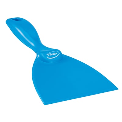 Vikan rechte handschraper 4" blauw 100x210mm