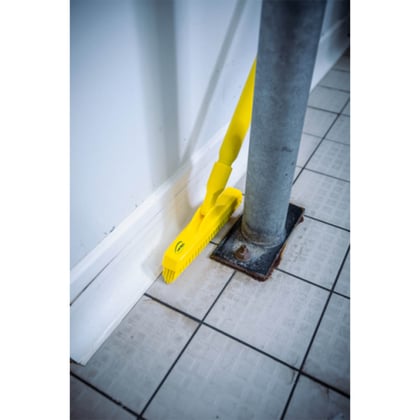 Vikan hygiene voegenborstel steelmodel geel  