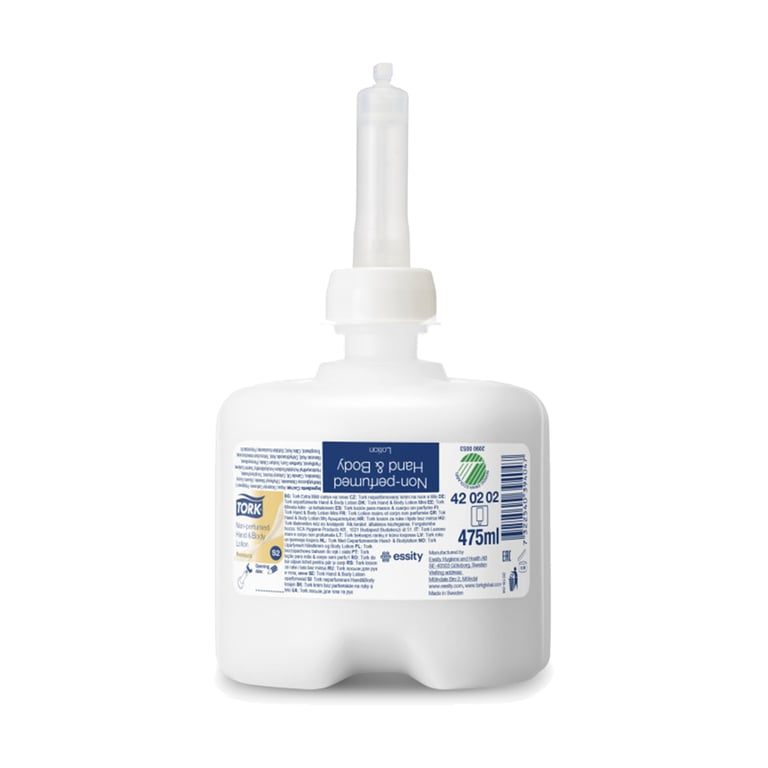 Tork niet geparfumeerde hand- en bodylotion 475ml