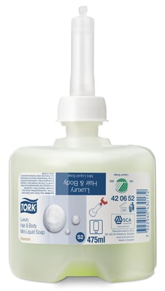 Tork premium luxe hair en body vloeibare zeep S2 475ml