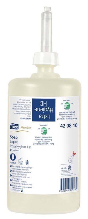Tork Premium Soap Liquid Extra Hygiene 1ltr antibacterieel