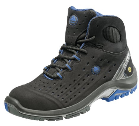 Bata Nova Sync S1P ESD veiligheidsschoen hoog zwart blauw