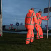 Dolfing high visibility tuinbroek Secunda oranje maat S