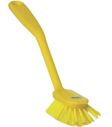 Vikan kleine afwasborstel zacht geel