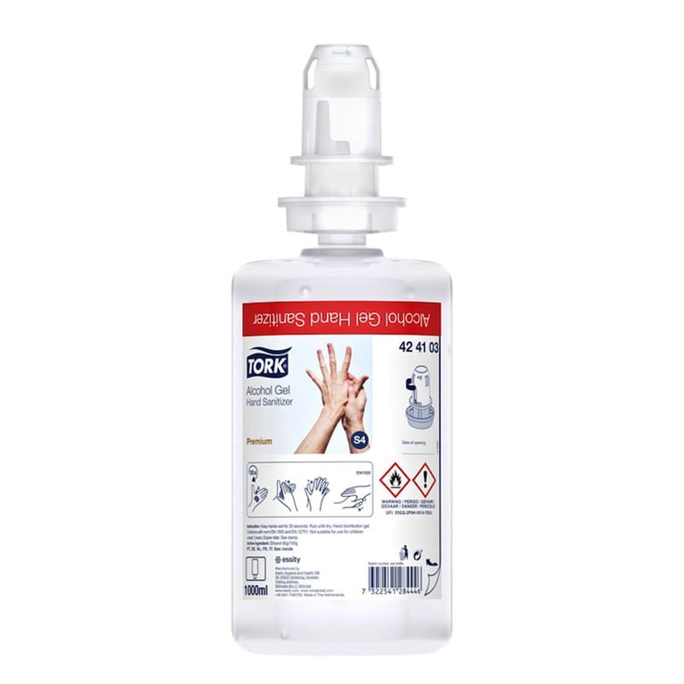 Tork alcohol handgel sanitizer S4 Premium 1ltr