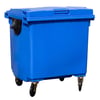 Afvalcontainer met scharnierdeksel blauw 1000ltr 