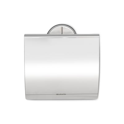 Brabantia brilliant steel toiletrolhouder met klep RVS