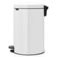 Brabantia pedaalemmer 20ltr wit metalen binnenemmer