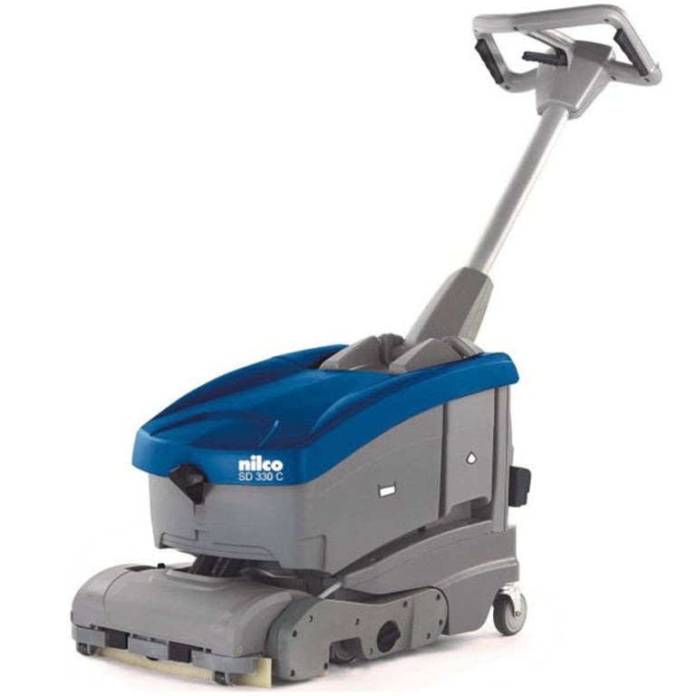 Nilco SD 330 C schrob-zuigmachine op accu incl. borstelwals